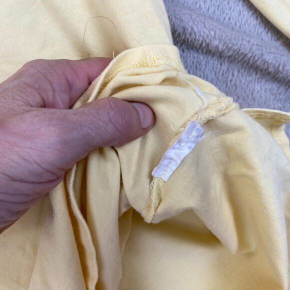 Woolrich Womens T-Shirt Medium Split Neck 3/4 Sleeve Pullover Casual Top Yellow - Picture 7 of 9